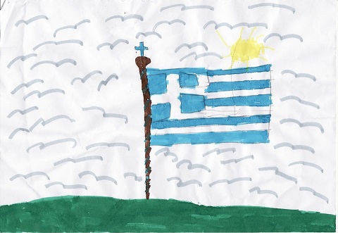 σημαία-ζωγραφισμένη-από-τα-παιδια
